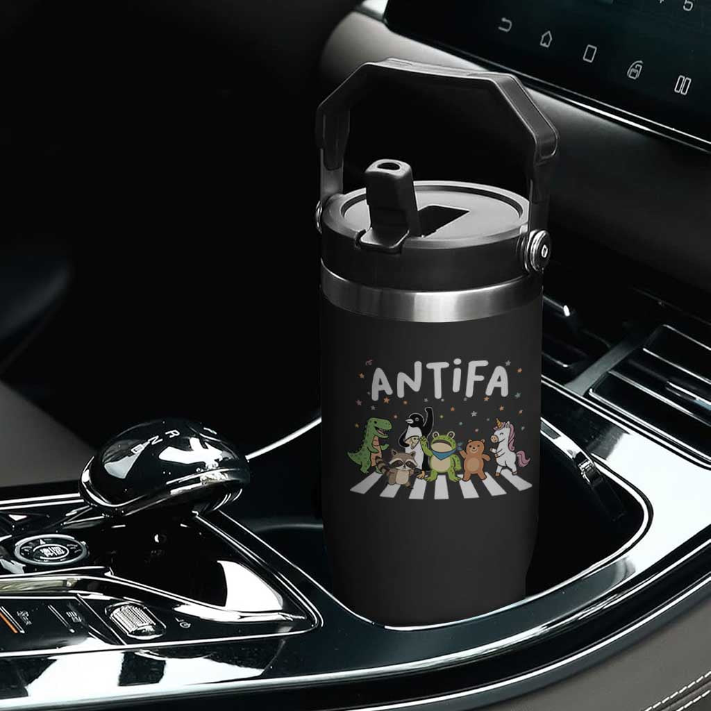 Resist Frog Protest Flip Straw Tumbler Antifa Inflatable Costume Portland Frog Political Satire TS10 Print Your Wear