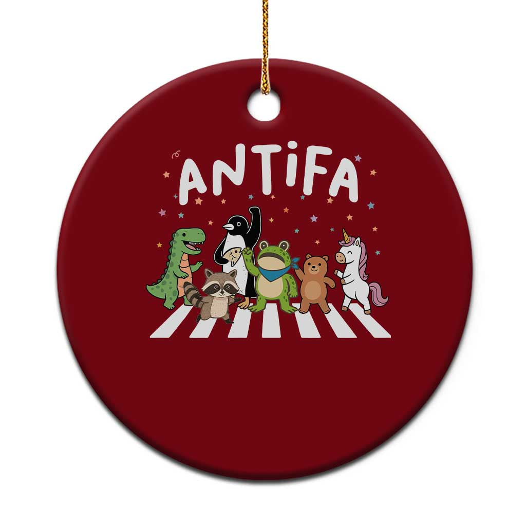 Resist Frog Protest Ceramic Ornament Antifa Inflatable Costume Portland Frog Political Satire - Print Your Wear