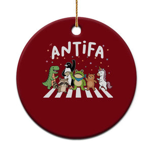 Resist Frog Protest Ceramic Ornament Antifa Inflatable Costume Portland Frog Political Satire - Print Your Wear
