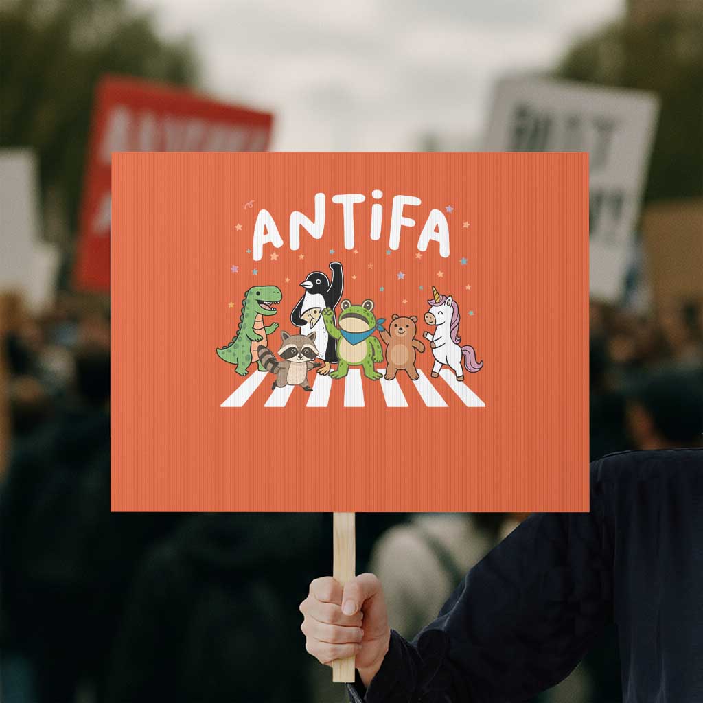 Resist Frog Protest Protest Sign Antifa Inflatable Costume Portland Frog Political Satire TS10 Horizontal 18