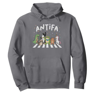 Resist Frog Protest Hoodie Antifa Inflatable Costume Portland Frog Political Satire TS10 Charcoal Print Your Wear
