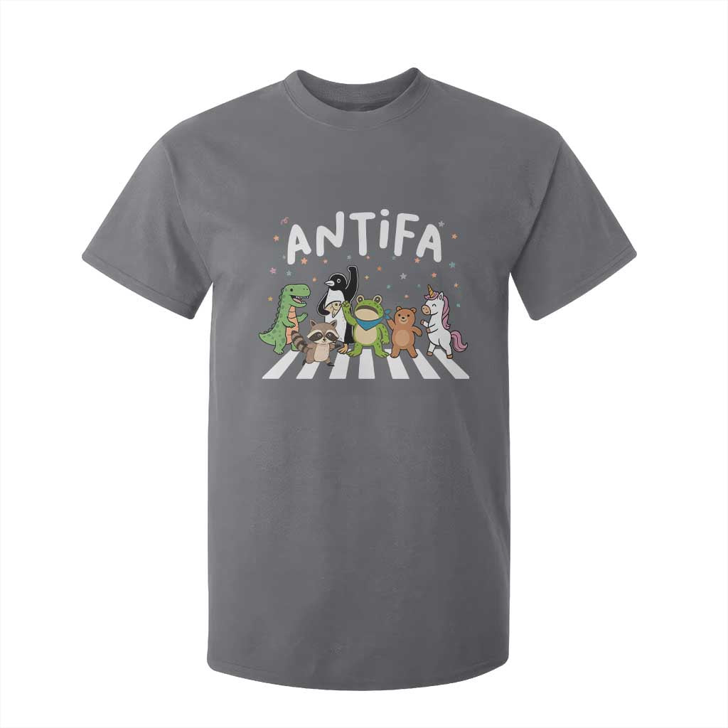 Resist Frog Protest T Shirt For Kid Antifa Inflatable Costume Portland Frog Political Satire TS10 Charcoal Print Your Wear