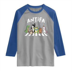 Resist Frog Protest Raglan Shirt Antifa Inflatable Costume Portland Frog Political Satire TS10 Sport Gray Royal Print Your Wear