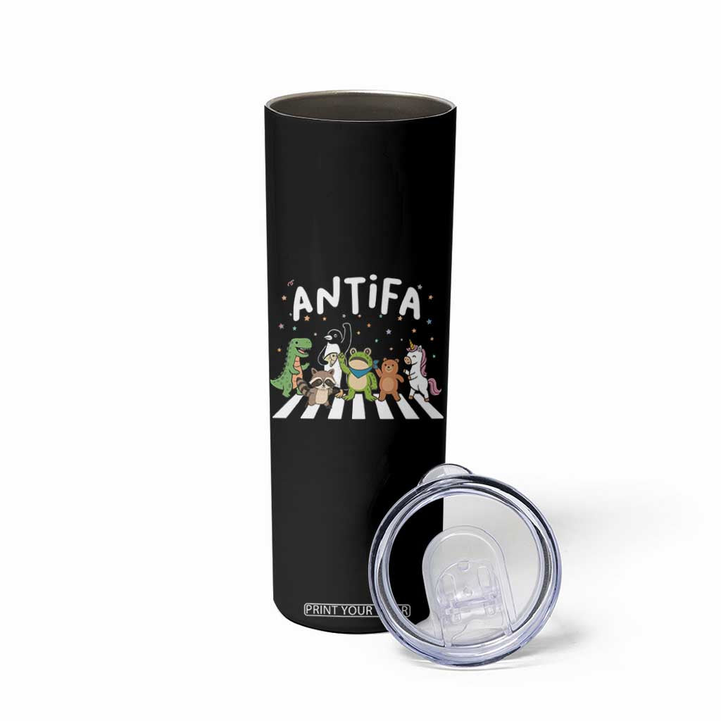 Resist Frog Protest Skinny Tumbler Antifa Inflatable Costume Portland Frog Political Satire TS10 Print Your Wear