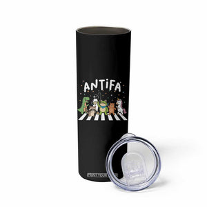 Resist Frog Protest Skinny Tumbler Antifa Inflatable Costume Portland Frog Political Satire TS10 Print Your Wear