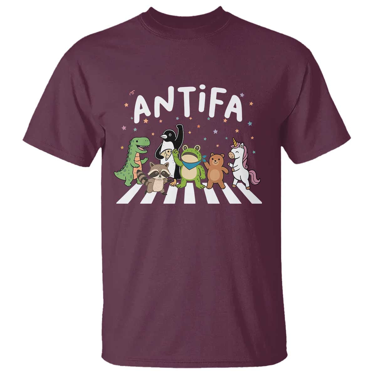 Resist Frog Protest T Shirt Antifa Inflatable Costume Portland Frog Political Satire TS10 Maroon Print Your Wear