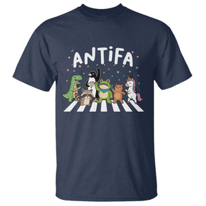 Resist Frog Protest T Shirt Antifa Inflatable Costume Portland Frog Political Satire TS10 Navy Print Your Wear