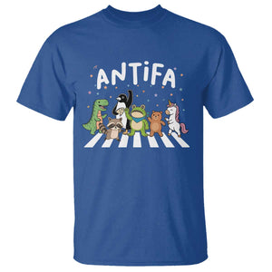 Resist Frog Protest T Shirt Antifa Inflatable Costume Portland Frog Political Satire TS10 Royal Blue Print Your Wear