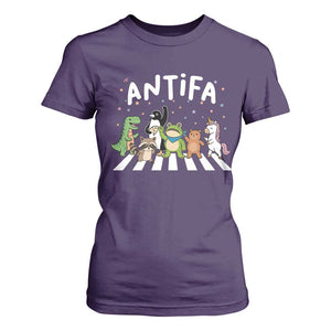 Resist Frog Protest T Shirt For Women Antifa Inflatable Costume Portland Frog Political Satire TS10 Purple Print Your Wear