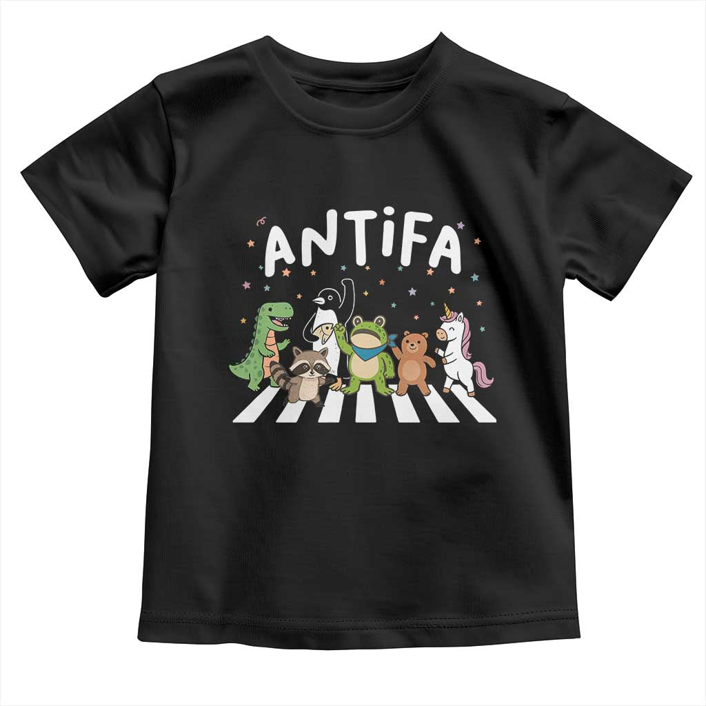 Resist Frog Protest Toddler T Shirt Antifa Inflatable Costume Portland Frog Political Satire TS10 Black Print Your Wear