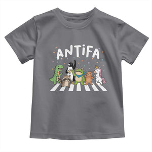 Resist Frog Protest Toddler T Shirt Antifa Inflatable Costume Portland Frog Political Satire TS10 Charcoal Print Your Wear