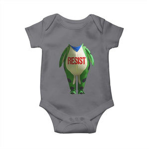 Portland Frog Baby Onesie Funny Political Costume Protest Resist TS10 Charcoal Print Your Wear