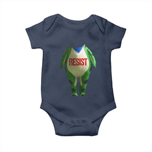 Portland Frog Baby Onesie Funny Political Costume Protest Resist TS10 Navy Print Your Wear