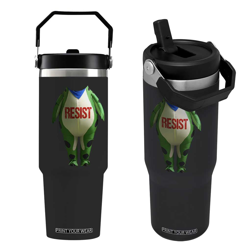 Portland Frog Flip Straw Tumbler Funny Political Costume Protest Resist TS10 One Size: 30 oz Black Print Your Wear