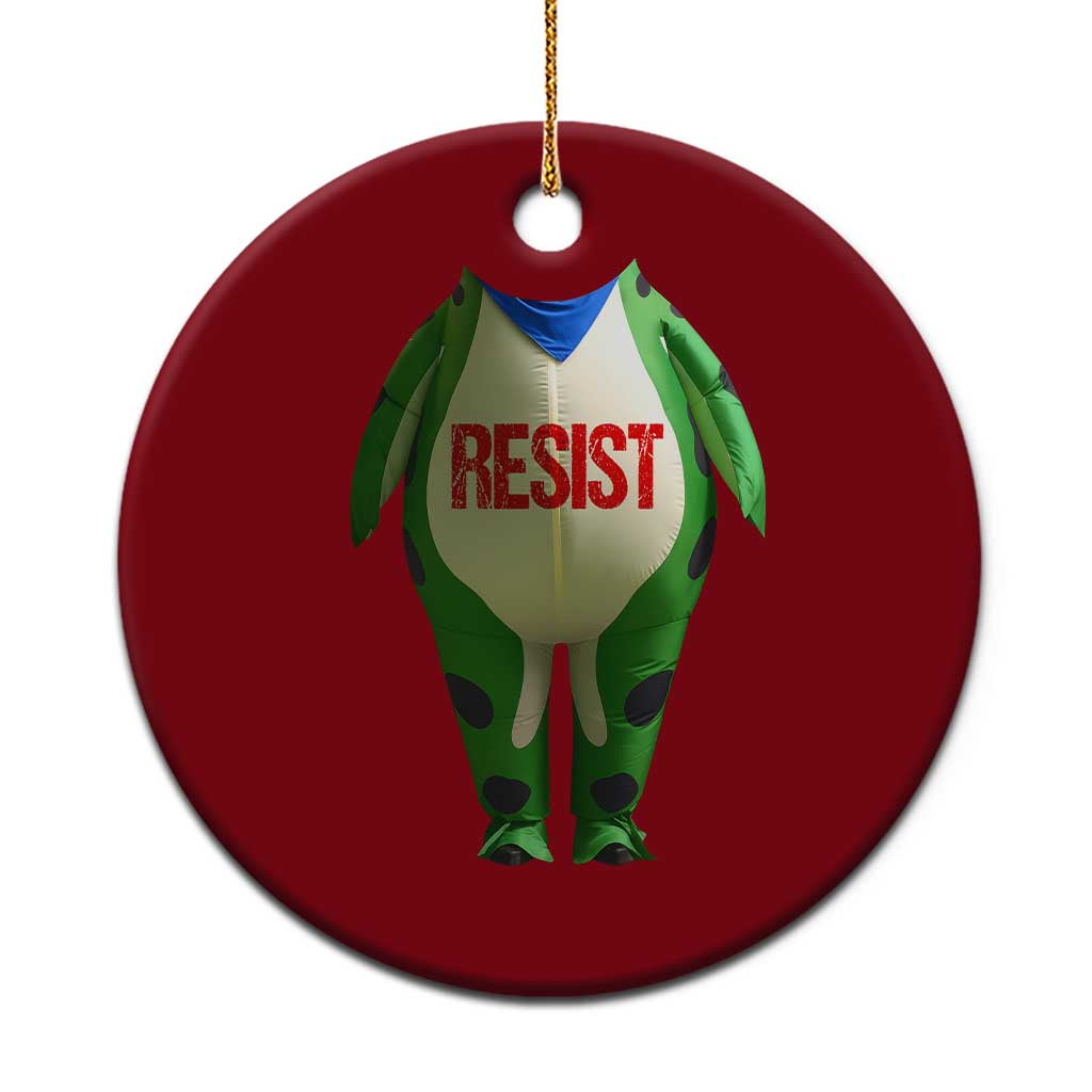 Portland Frog Ceramic Ornament Funny Political Costume Protest Resist TS10 1pc Red Print Your Wear