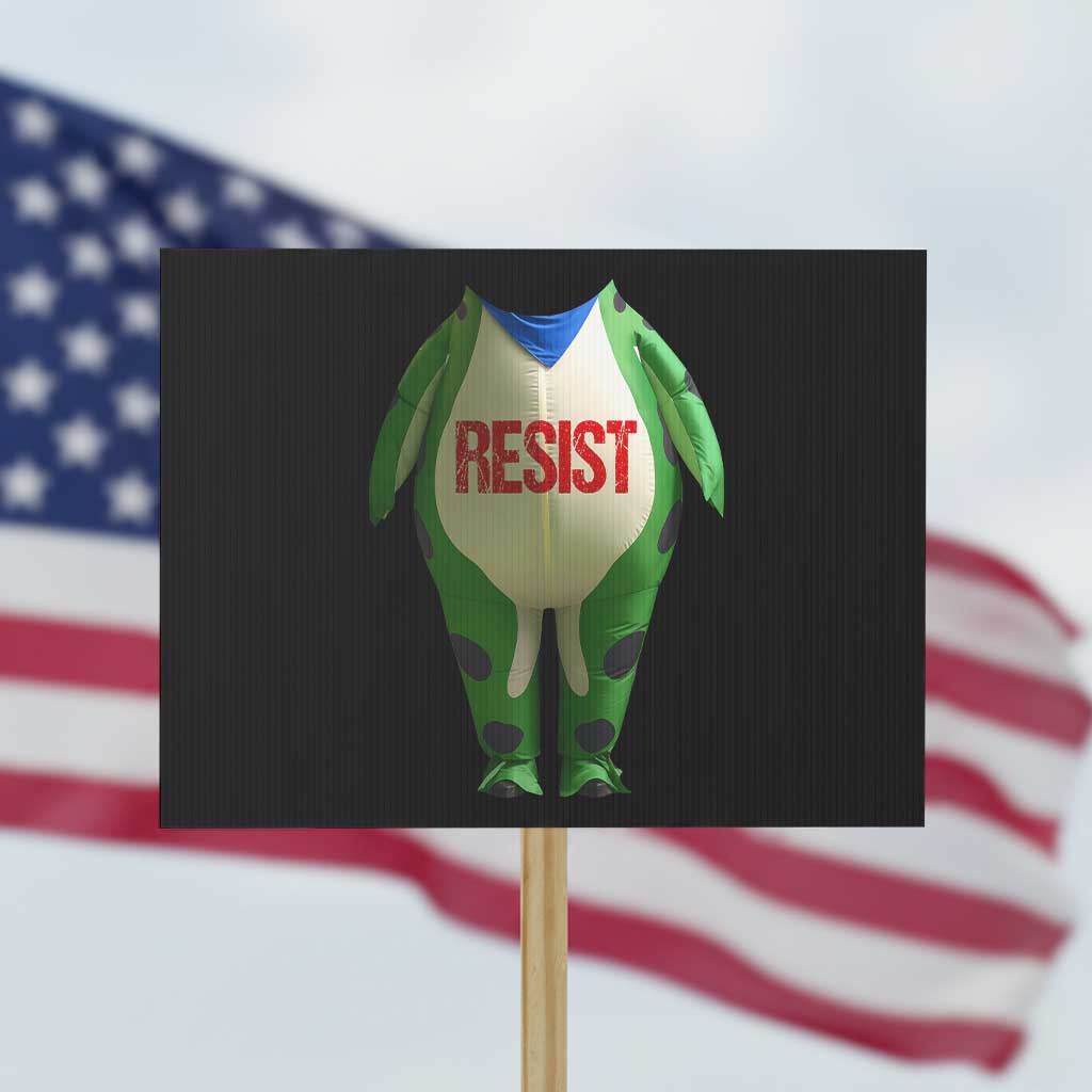 Portland Frog Protest Sign Funny Political Costume Protest Resist TS10 Horizontal 18
