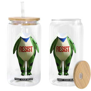 Portland Frog Glass Can Funny Political Costume Protest Resist TS10 Print Your Wear
