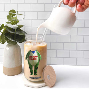 Portland Frog Glass Can Funny Political Costume Protest Resist TS10 Print Your Wear