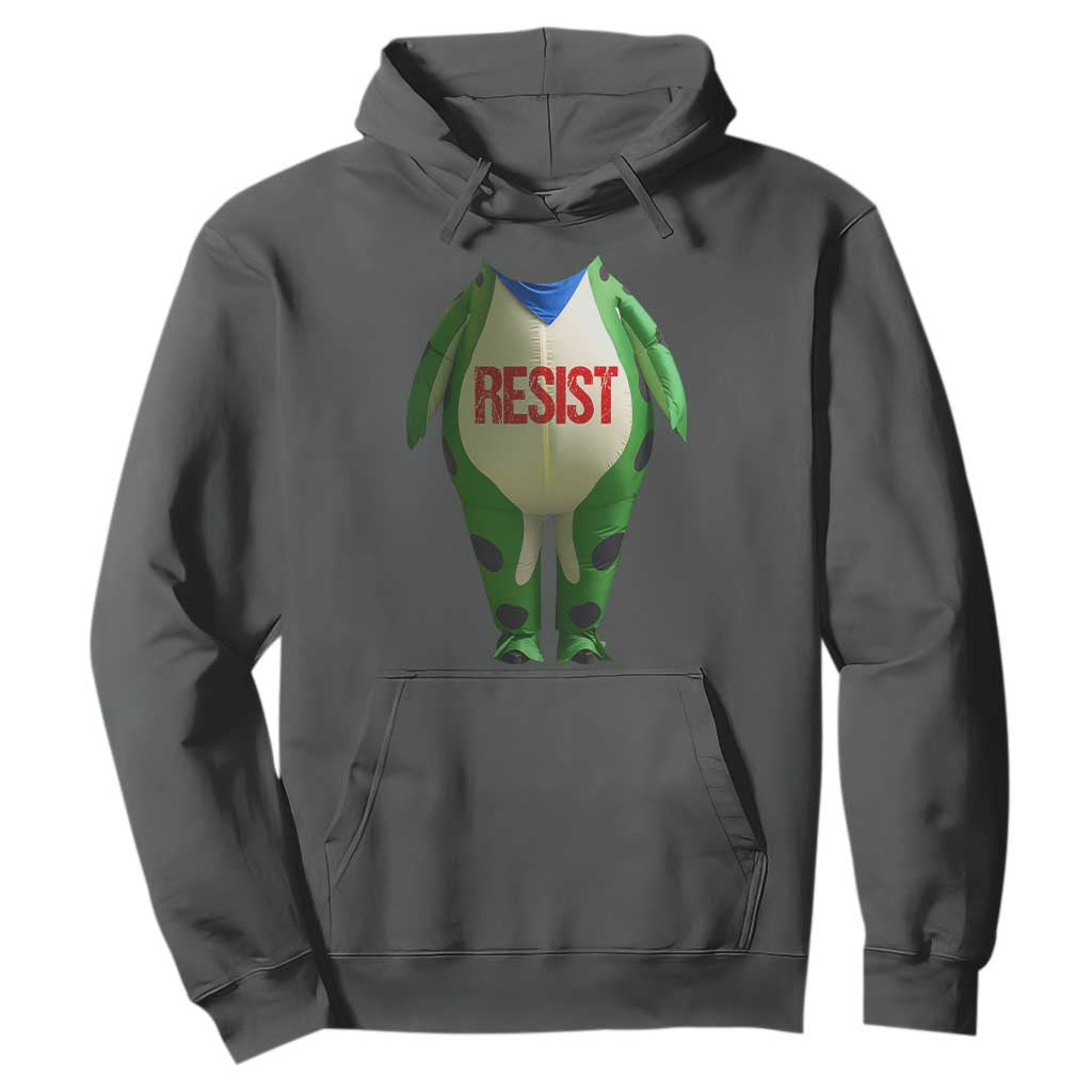 Portland Frog Hoodie Funny Political Costume Protest Resist TS10 Dark Heather Print Your Wear