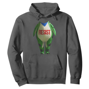 Portland Frog Hoodie Funny Political Costume Protest Resist TS10 Dark Heather Print Your Wear