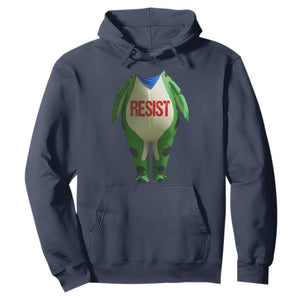 Portland Frog Hoodie Funny Political Costume Protest Resist TS10 Navy Print Your Wear