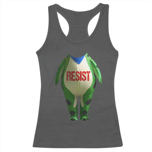 Portland Frog Racerback Tank Top Funny Political Costume Protest Resist TS10 Dark Heather Print Your Wear