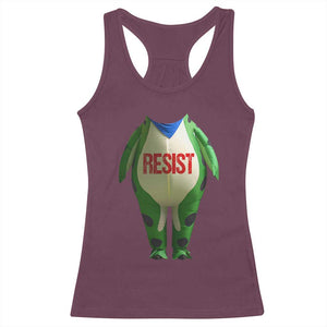 Portland Frog Racerback Tank Top Funny Political Costume Protest Resist TS10 Maroon Print Your Wear