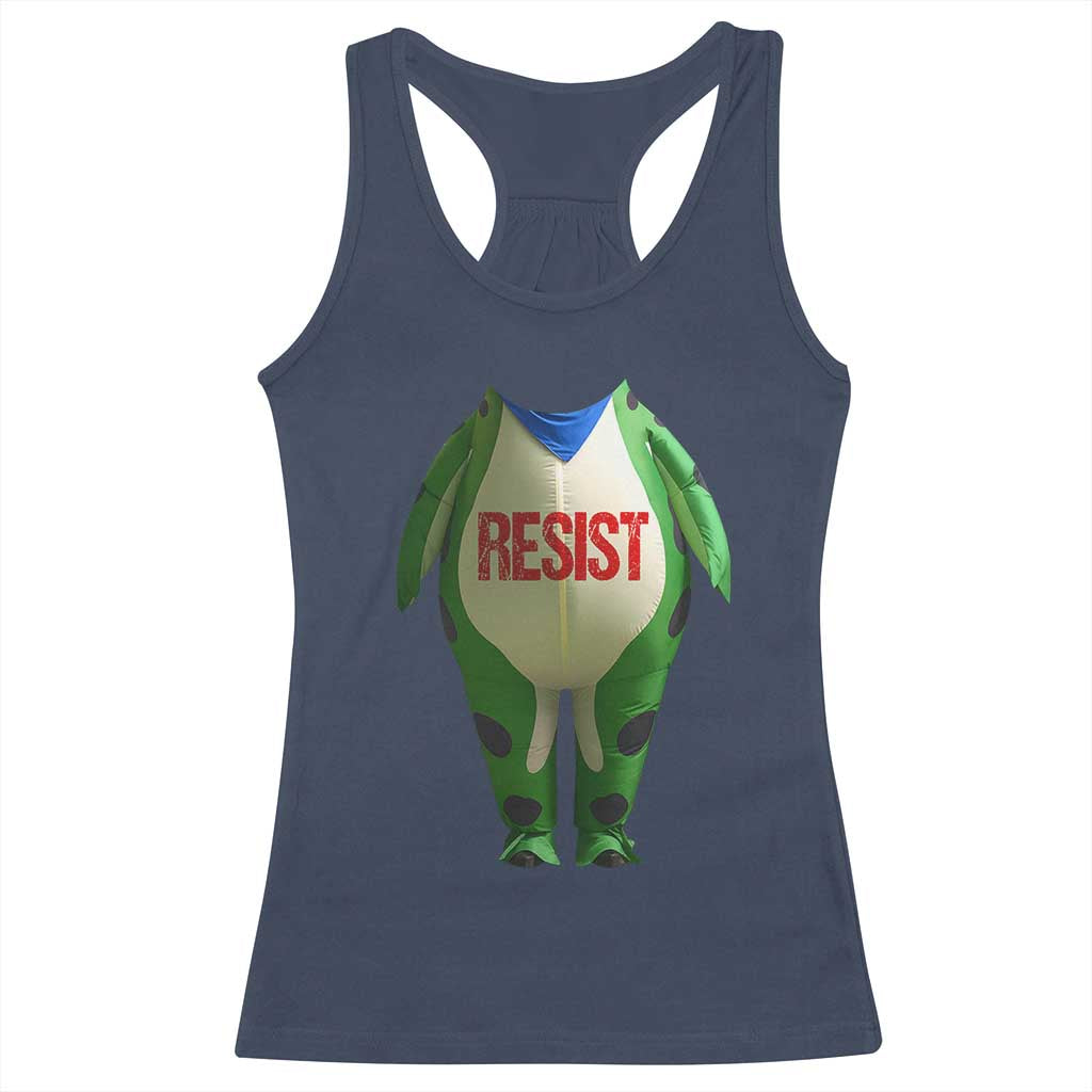 Portland Frog Racerback Tank Top Funny Political Costume Protest Resist TS10 Navy Print Your Wear