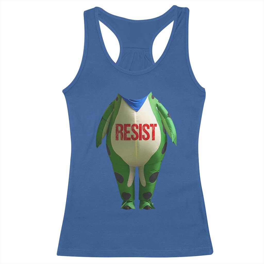 Portland Frog Racerback Tank Top Funny Political Costume Protest Resist TS10 Royal Blue Print Your Wear