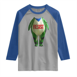 Portland Frog Raglan Shirt Funny Political Costume Protest Resist TS10 Sport Gray Royal Print Your Wear