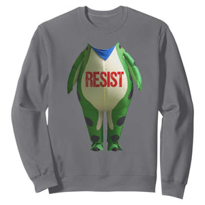 Portland Frog Sweatshirt Funny Political Costume Protest Resist TS10 Charcoal Print Your Wear