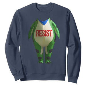 Portland Frog Sweatshirt Funny Political Costume Protest Resist TS10 Navy Print Your Wear