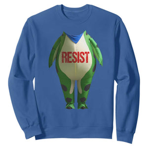 Portland Frog Sweatshirt Funny Political Costume Protest Resist TS10 Royal Blue Print Your Wear