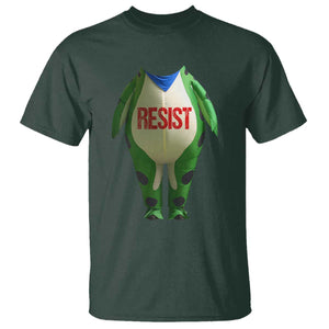 Portland Frog T Shirt Funny Political Costume Protest Resist TS10 Dark Forest Green Print Your Wear