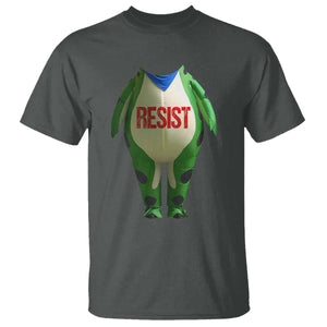 Portland Frog T Shirt Funny Political Costume Protest Resist TS10 Dark Heather Print Your Wear