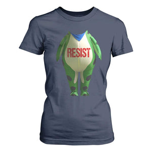 Portland Frog T Shirt For Women Funny Political Costume Protest Resist TS10 Navy Print Your Wear