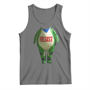 Portland Frog Tank Top Funny Political Costume Protest Resist TS10 Black Heather Print Your Wear