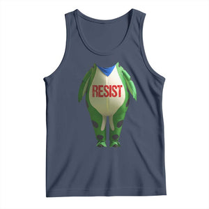 Portland Frog Tank Top Funny Political Costume Protest Resist TS10 Navy Print Your Wear
