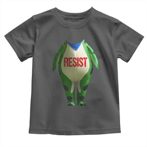 Portland Frog Toddler T Shirt Funny Political Costume Protest Resist TS10 Dark Heather Print Your Wear