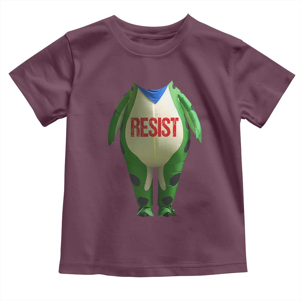Portland Frog Toddler T Shirt Funny Political Costume Protest Resist TS10 Maroon Print Your Wear