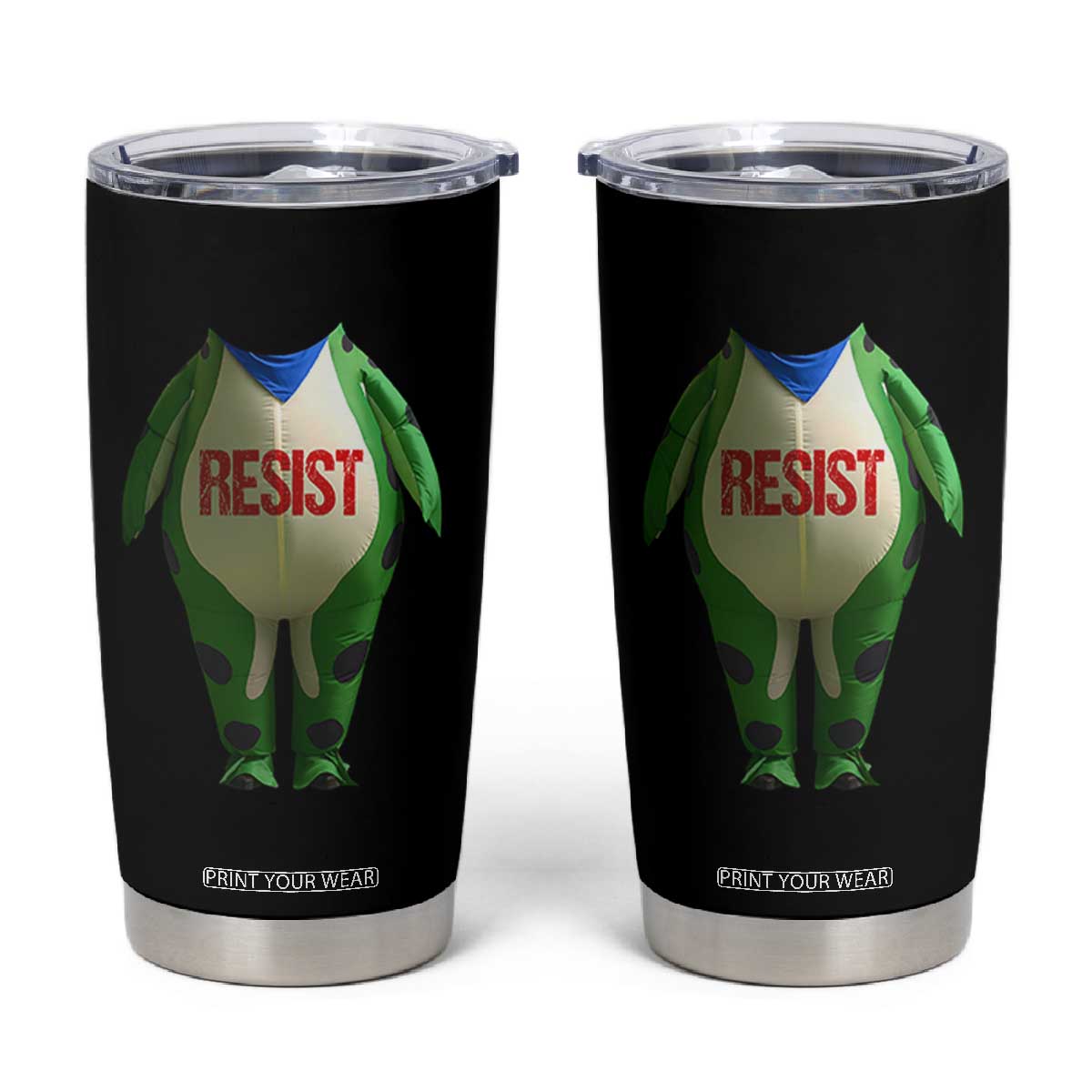 Portland Frog Tumbler Cup Funny Political Costume Protest Resist TS10 Black Print Your Wear