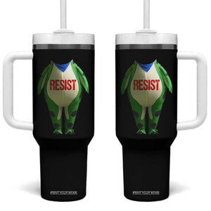 Portland Frog Tumbler With Handle Funny Political Costume Protest Resist TS10 One Size: 40 oz Black Print Your Wear