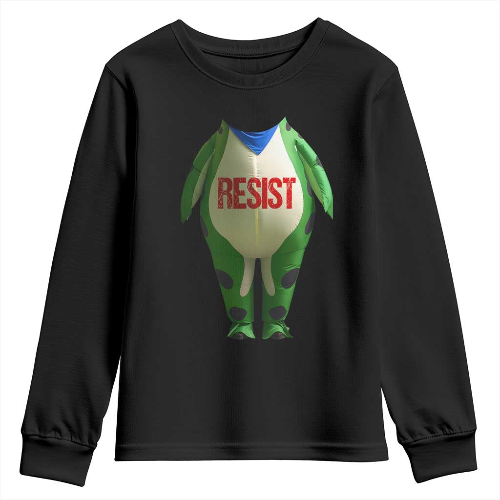 Portland Frog Youth Sweatshirt Funny Political Costume Protest Resist TS10 Black Print Your Wear