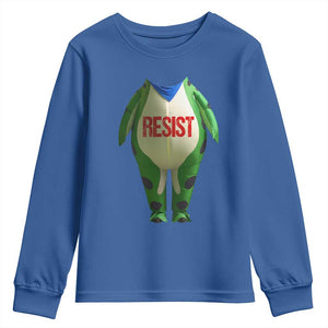 Portland Frog Youth Sweatshirt Funny Political Costume Protest Resist TS10 Royal Blue Print Your Wear