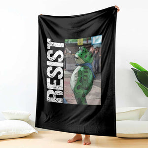 Portland Frog Protest Throw Blanket Vintage Activist Resistance TS10 Print Your Wear