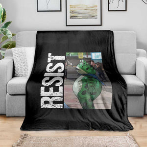 Portland Frog Protest Throw Blanket Vintage Activist Resistance TS10 Print Your Wear