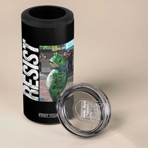 Portland Frog Protest 4 in 1 Can Cooler Tumbler Vintage Activist Resistance TS10 Print Your Wear