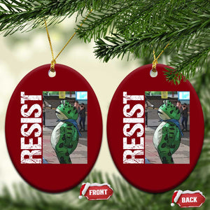 Portland Frog Protest Ceramic Ornament Vintage Activist Resistance TS10 Print Your Wear