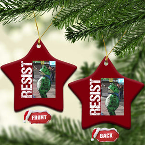 Portland Frog Protest Ceramic Ornament Vintage Activist Resistance TS10 Print Your Wear