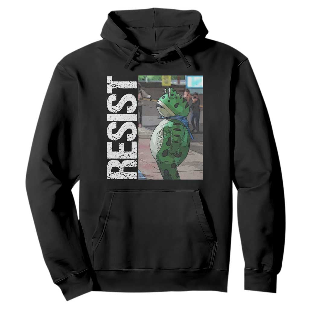 Portland Frog Protest Hoodie Vintage Activist Resistance TS10 Black Print Your Wear